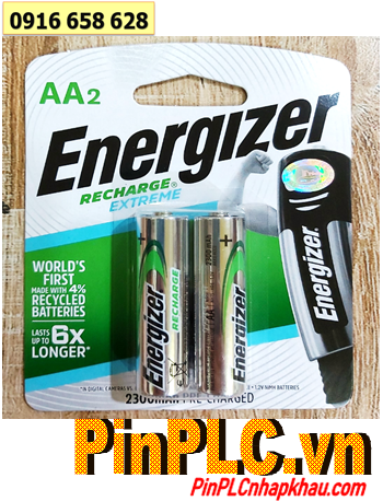 Energizer NH15ERP2, Pin sạc AA2300mAh 1.2v Energizer NH15ERP2  Made in Japan (Vỉ 2viên)